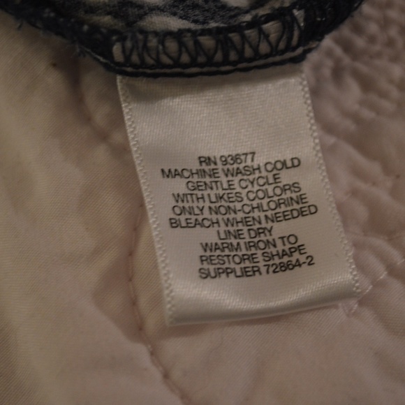 Liz Claiborne Navy/White Tank L - Picture 5 of 5